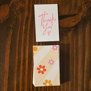 30 Handmade Floral Thank You Cards